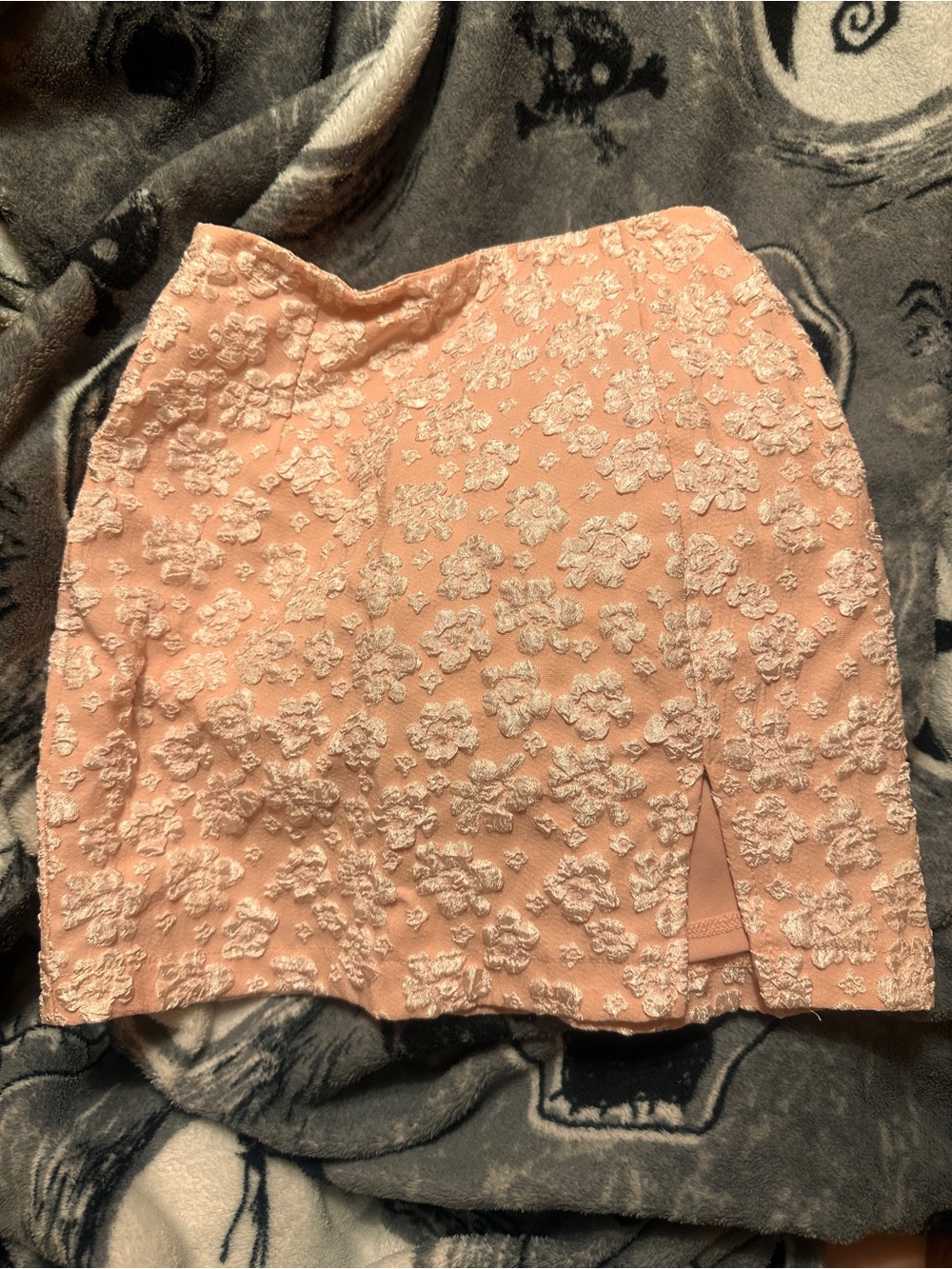 wild fable Peach Floral Lace Mini Skirt
